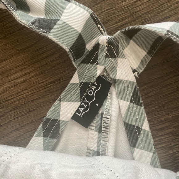 🖤LAZY OAF Gingham Heart Overall Dress🖤 - Picture 4 of 7